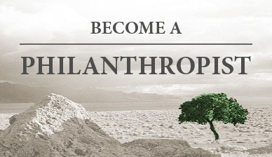 Become a philanthropist