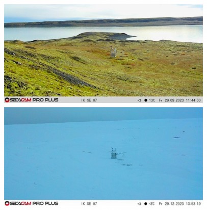 THE FIELD STATION SOLANDER’S EYE | Breiðamerkurjökull | Vatnajøkull National Park | The Glacier Lagoon, Iceland. | The changing landscape, three months between – from Fall to Winter.