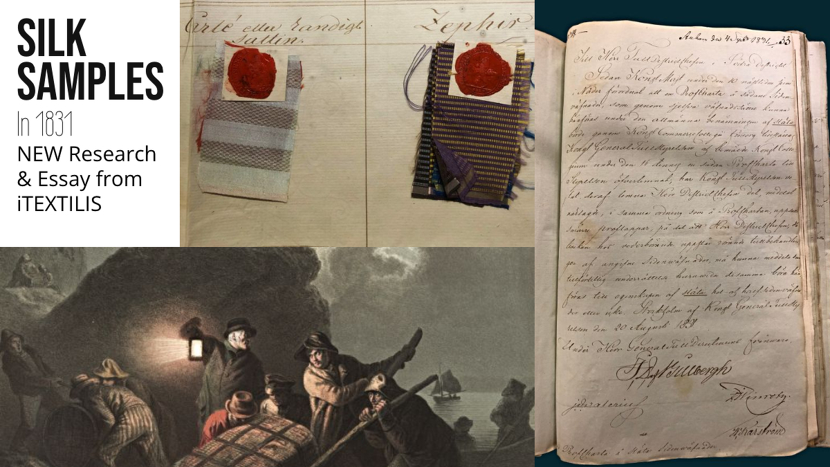 iTEXTILIS publishes new research and an essay today on ”Silk Samples from 1831”.