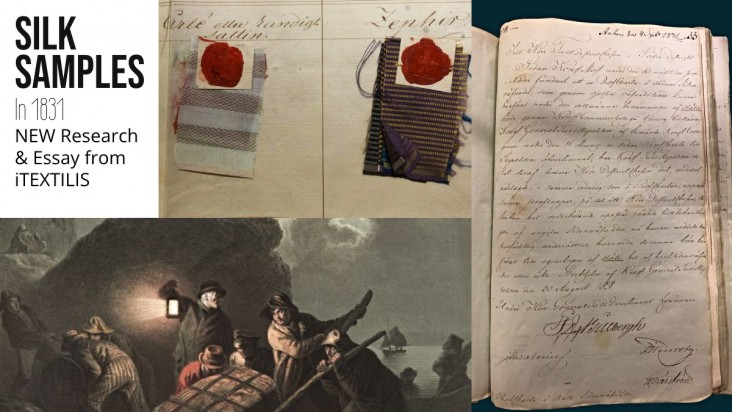 iTEXTILIS publishes new research and an essay today on ”Silk Samples from 1831”.