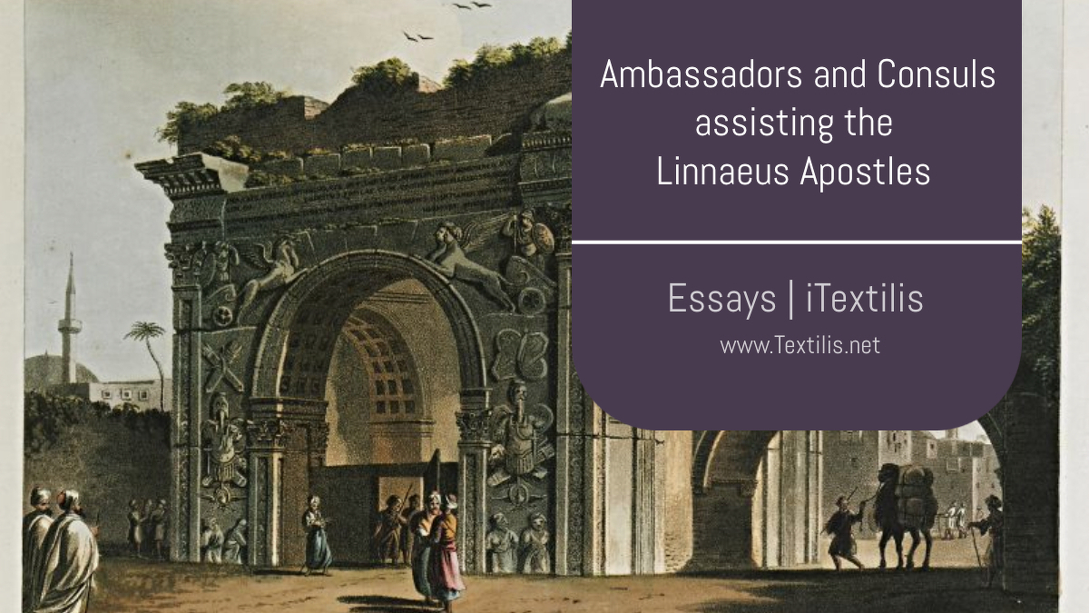 NEW ESSAY from iTEXTILIS | Linnaeus’ apostles relied on ambassadors for survival, gifts, and science. Silk gowns in Japan, safety in Libya — explore the 18th-century network of textiles and diplomacy.