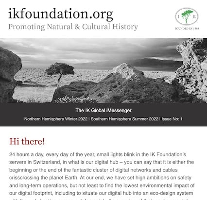 | The IK Foundation iMESSENGER | Issue No: 1. 2022