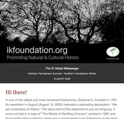 Vessel of knowledge, Pope & a Press release | The IK Foundation iMESSENGER | August 2025