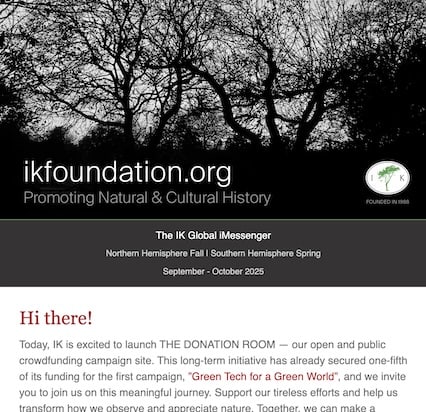 Green Tech for a Green World” | The IK Foundation iMESSENGER | Sept. - Oct. 2025