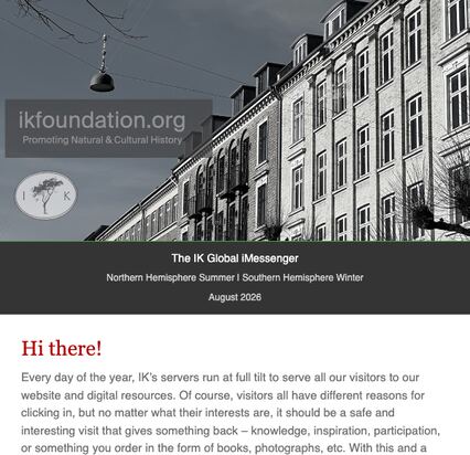 ”full tilt to serve„ | The IK Foundation iMESSENGER | August 2026