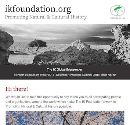 We continue to develop new branches… | The IK Foundation iMESSENGER | Issue No: 12. 2018