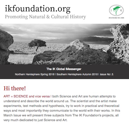 ART = SCIENCE and vice versa | The IK Foundation iMessenger | Issue No:3. 2018