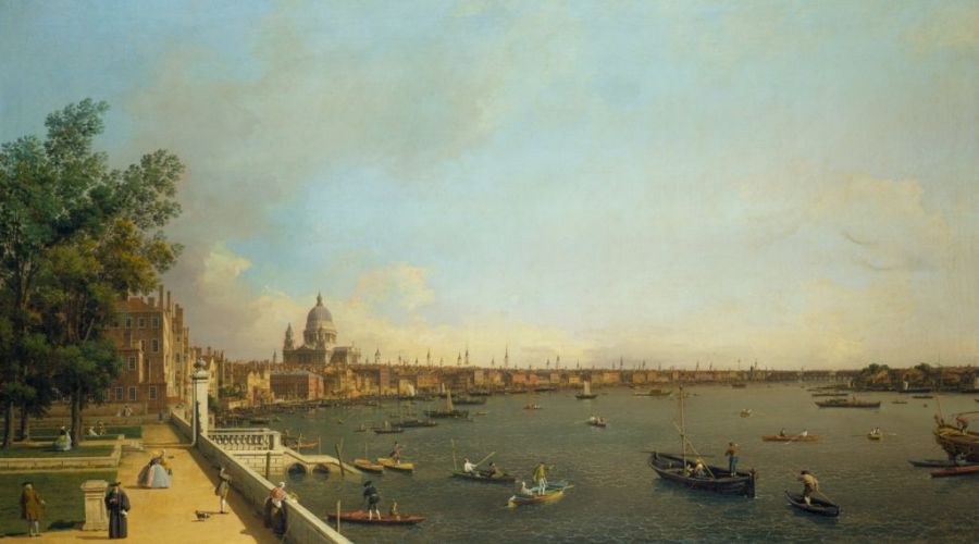 This oil on canvas by Canaletto (c. 1750-51) shows parts of London as Kalm mentioned several times in his journal; particularly the Thames on which he both arrived and departed on by ship, how the Londoners were dressed, St Paul’s Cathedral and the city’s many church towers. However Kalm’s notes gives a drab impression compared to the painting’s brightness, for example he noted on 19 April 1748: ‘Around noon I went up into the church tower of St Paul’s with Mr Warner and Captain Shierman to see the view from there around London… From its uppermost gallery one would have had a beautiful view in all directions, if only the air had been clear; but the thick coal smoke that hung over the city on every side obstructed the view in a number of places; from here one could count quite a large number of churches here in London, namely a few more than sixty, that is to say those that had towers and could be distinguished from other large buildings…’(Courtesy of: Royal Collection, London. Google Art Project).