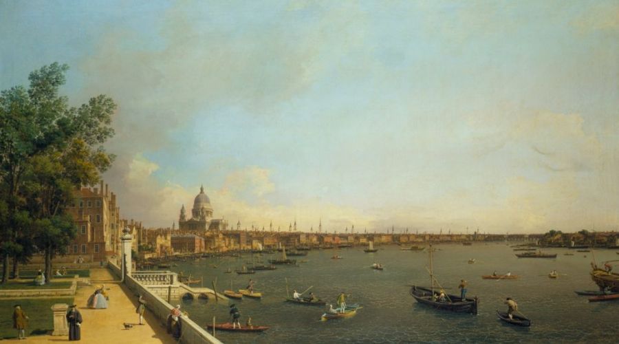 This oil on canvas by Canaletto (c. 1750-51) shows parts of London as Kalm mentioned several times in his journal; particularly the Thames on which he both arrived and departed on by ship, how the Londoners were dressed, St Paul’s Cathedral and the city’s many church towers. However Kalm’s notes gives a drab impression compared to the painting’s brightness, for example he noted on 19 April 1748: ‘Around noon I went up into the church tower of St Paul’s with Mr Warner and Captain Shierman to see the view from there around London… From its uppermost gallery one would have had a beautiful view in all directions, if only the air had been clear; but the thick coal smoke that hung over the city on every side obstructed the view in a number of places; from here one could count quite a large number of churches here in London, namely a few more than sixty, that is to say those that had towers and could be distinguished from other large buildings…’(Courtesy of: Royal Collection, London. Google Art Project).