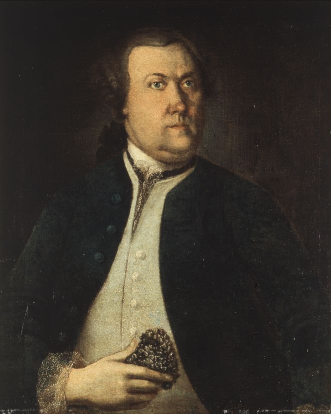Portrait in oil on canvas, thought to represent Pehr Kalm (1716-1779), painted around 1764 by J. G. Geitel. (Courtesy of: Satakunta Museum, Björneborg, Finland).