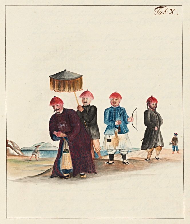 Chinese tradition was depicted in Carl Johan Goethe’s journal. (Courtesy: Kungliga Biblioteket…Gethe’s journal. Plate X, p. 96).