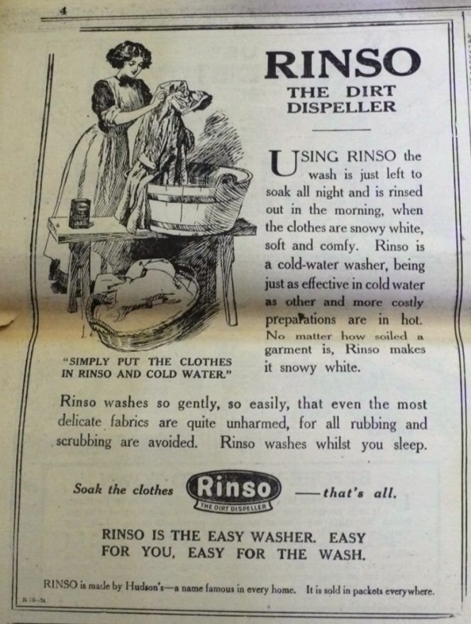 Advertisement in Whitby Gazette 1914.
