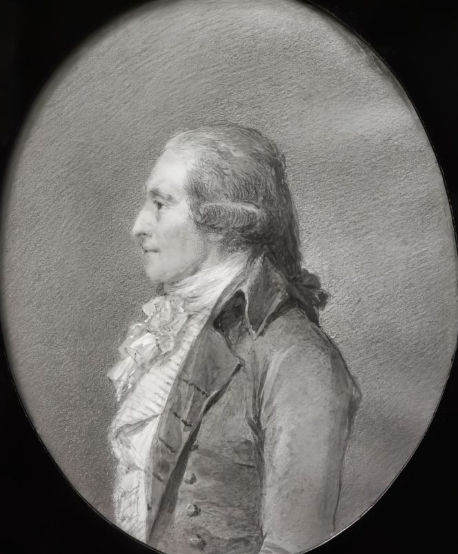 Furthermore, another of Edward Nairne’s scientific instruments has a direct link to the Linnaean network, which was his first marine tube barometer in use on James Cook’s (1728-1779) second voyage 1772-75, where the botanists Anders Sparrman (1748-1820), Johann Reinhold Forster (1729-1798) and his son Georg[e] Forster (1754-1794) participated. This miniature portrait by Niclas Lafrensen the Younger (1737-1807), in gouache, depicts the naturalist Anders Sparrman after his more than four-year voyage, circa 1776-1780. (Courtesy: Nationalmuseum, Stockholm, Sweden. Public Domain).
