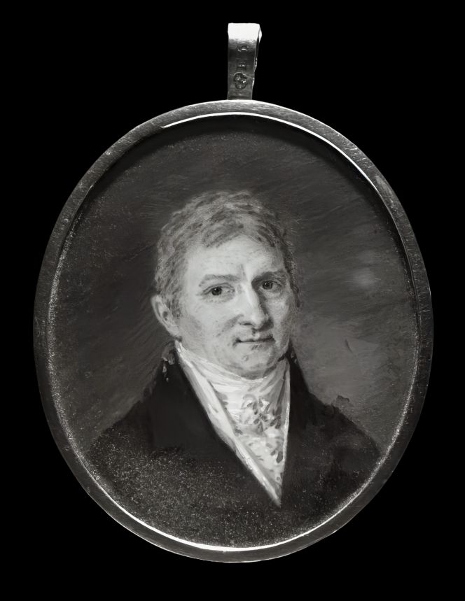  This portrait depicts Linnaeus’ final travelling apostle, Adam Afzelius. The portrait from his time at Uppsala, approximately ten years after his return from London, is in miniature form. Afzelius is, as far as can be discerned from the bust portrait, dressed in the manner typical of the time with a white artfully tied cravat and a double-breasted frock coat of dark blue or black wool. A naturalist who evidently used a looking glass according to his own observations in 1799, as quoted earlier.| By L.H. Roos af Hjelmsäter 1813. (Courtesy: National Museum, Stockholm, Sweden (The National Portrait Collection).  