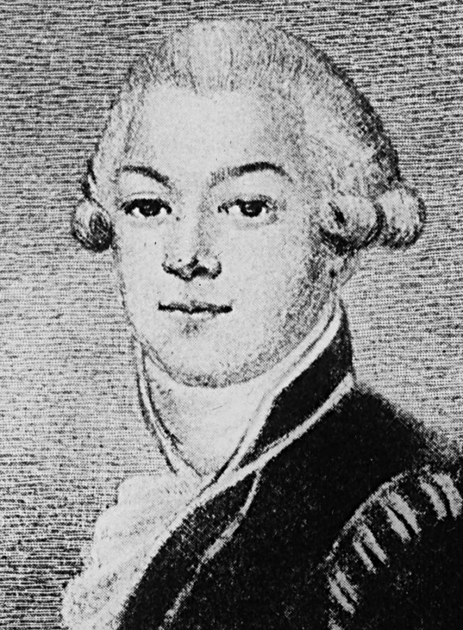 Carl Linnaeus the Younger (1741-1783) was portrayed at an unknown date, probably in his early twenties. He wears a shirt with front lace ruffles and a collarless coat with shoulder decorations. (Courtesy: Upplandsmuseet, Sweden. No: LIN000179. Sciopticon image of an oil painting. DigitaltMuseum). 