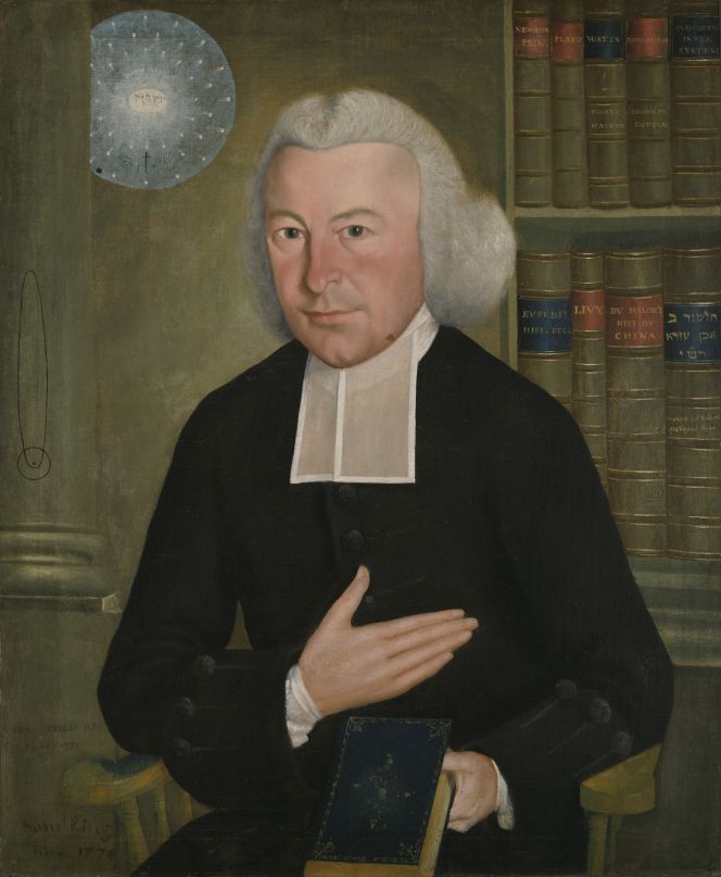 Portrait of the minister and author Ezra Stiles in 1770-71, during a time when he and his household worked with sericulture in Newport, Rhode Island (Courtesy of: Yale University Art Gallery, US. No: 1955.3.1).