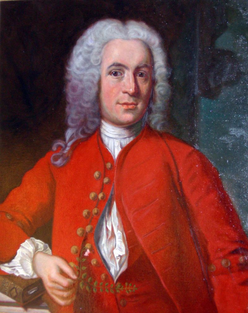   In this wedding portrait dated 1739, around the same decades as his provincial tours, Carl Linnaeus is seen wearing a formal, elegant, red collar-less coat, probably of fine broadcloth, with a matching waistcoat and a ruffled linen shirt. (Courtesy: Linnaeus Hammarby, Sweden. | Oil on canvas by Johan Henric Scheffel. Wikimedia Commons).