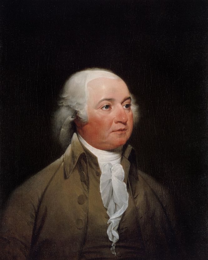 John Adams by John Trumbull c. 1792-1793. Courtesy of: The White House  Art Collection, Washington, D.C. (public domain).